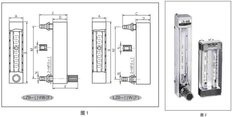 PC200電子式流量開(kāi)關(guān)接線圖和尺寸圖